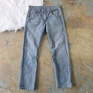 Levi's Mens 569 Loose Straight Leg Jeans Size 32x34 Snap Pocket Distressed